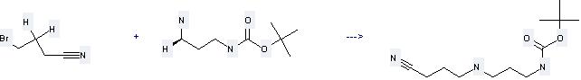 N-Boc-1,3-propanediamine can be used to produce [3-(3-cyano-propylamino)-propyl]-carbamic acid tert-butyl ester at the temperature of 45 °C